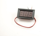 PANELOVÝ LED VOLTMETER 3V-30V DC ČERVENÝ