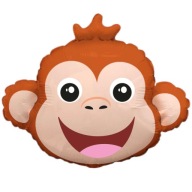 Fóliová dekorácia BALÓN MONKEY ZVIERATÁ džungľa