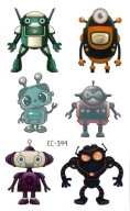 Umývateľné tetovanie pre deti ROBOTS EC344