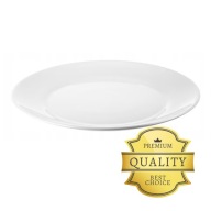 Jedálenský tanier IKEA OFTAST, priemer 25 cm, 1 kus, biele tvrdené sklo