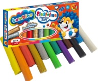 Školská plastelína BAMBINO, 12 farieb, 2 trblietky