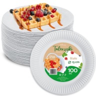 Papierový tanier 15cm 100ks EKO biele TANIERE