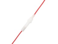 Sklenená poistková objímka 6x30mm s káblom 0,35mm