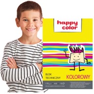 HAPPY COLOR FAREBNÝ BLOK ŠKOLSKÝ PAPIER A4 BLOK