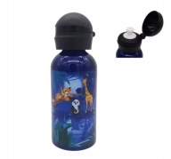 Fľaša, hliníková fľaša, náustok, uzáver, 400 ml