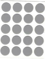 Čiapka samolepiaca šedá 13mm 20ks 94121
