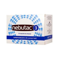 Nebutac hypertonický 3% na inhaláciu, 30 ampuliek
