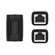 Unitek LAN Barrel Coupler RJ45 (F) - RJ45 (F) Cat.6 1 Gbps, až 100 metrov