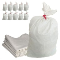 TAŠKA 25kg 50X85cm PP TAŠKY Uhoľné zrno šutre šité VEĽMI PEVNÉ 53g x10