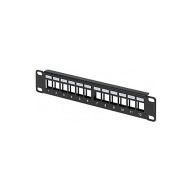 Patch panel RACK 10'' pre keystone konektory PP10-12/K