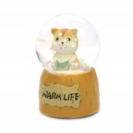 SKLENENÁ SNEHOVÁ GUĽA Mačka Kitten LIGHTS LED