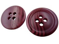 34mm Ozdobné gombíky 1 ks, bordová farba, ČEREŠŇA S ŽIAHOM K826 15319