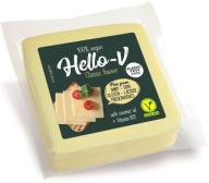 Rastlinná alternatíva žltého syra - 200 g kocka HELLO-V