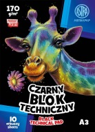 Astra technický blok čierny A3 170g 10 listov