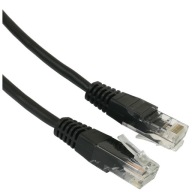 Patchcord RJ45/1.0-BLACK cat.5e UTP čierny