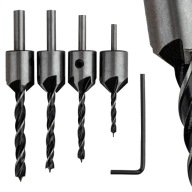 Sada vŕtačiek DRILLS so záhlbníkom do dreva 5 prvkov KVALITA