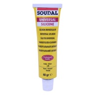 SOUDAL UNIVERZÁLNY SILIKÓNOVÝ TESNENIE Biely 60g