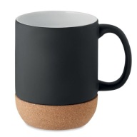 KERAMICKÝ HRNČEK Matný čierny 300ml KORK Základ