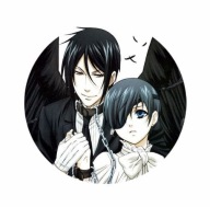 Kuroshitsuji Ciel a Sebastian kolík 58 mm