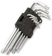 9x STAR ALLEN TORX KEYS TORX KEYS SADA TYP L 1,5-10