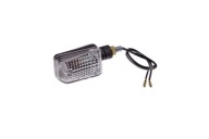 KRÁTKA SMEROVAČKA MINI UHLÍKOVÁ BIELA ​​12V MOTOCYKEL