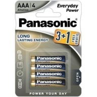 Alkalická batéria Panasonic AAA (R3) 4 ks.