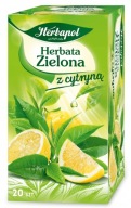 Herbapol zelený čaj s citrónom 20 vrecúšok
