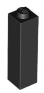 LEGO PILLAR, STĹP 1X1X3 ČIERNA 14716 PRE 2 KS