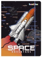 Školské leporelo A4 na kreslenie s gumou COSMOS ROCKET