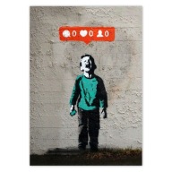 Nálepky A5 PION Banksy Zero Likes