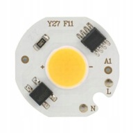 LED COB 3W Teplá biela 230V BEZ NAPÁJANIA