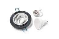 HALOGÉNOVÉ SKLENENÉ SVIETIDLÁ + LED 4W + GU10 SET