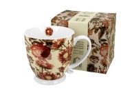 Porcelánový hrnček s kvetinovou nohou, 450 ml PIVOŇA v krabičke Secret Garden