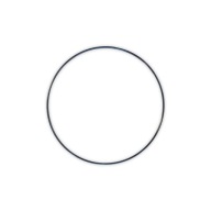 Base Circle Circle Kovová obruč pre makramé lapač snov, čierna, 25 cm