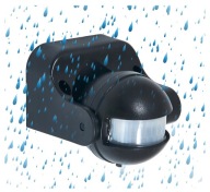 LED PIR pohybový senzor IP44 1200W PR013-čierna