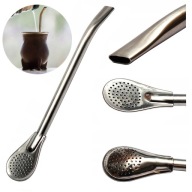 BOMBILLA Yerba Mate STRAW TUBE - nerezová oceľ 19 cm - pevná pre yerbu