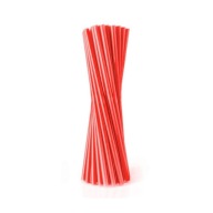 PAPIEROVÉ SLAMKY NA NÁPOJE 19CM ČERVENÉ 10KS