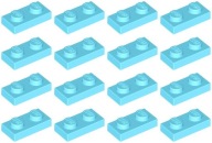 LEGO TILE 3023 1x2 azúrová stredná NOVINKA (6g) 16 ks.