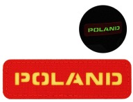 PATCH POLAND LASER suchý zips M-Tac 25x80 RED FLUO
