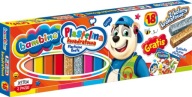 Bambino školská plastelína štvorcová 18 farieb