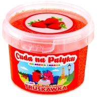Cukrová vata farebný cukor do stroja s príchuťou JAHODA 100 g