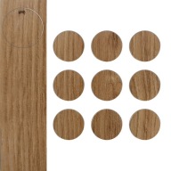 ARTISAN DUB Nábytkové hmoždinky samolepiace fi 20mm zakrytie otvorov 9ks