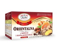 Orientálny čaj Malwa so zázvorom a pomarančovou kôrou 20 vrecúšok