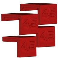 4x Dištančné podložky pre predné nastavenie 4,5 mm Červená
