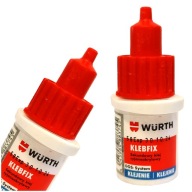 SUPER RÝCHLE sekundové lepidlo na gumu, plast, kov, TRANSPARENT WURTH 5ml