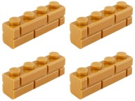 LEGO 15533 TEHLA 1x4 nugát stredná NOVINKA (8g) 4 ks.