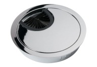 Okrúhla káblová priechodka, priemer 60 mm, lesklý chróm - KD-60 AMIX