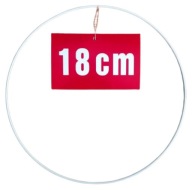 BIELY krúžok/ráfik pre lapače snov a makramé 18 cm
