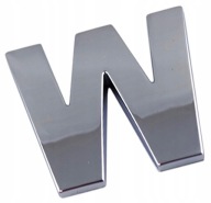 P4S80 ZNAK PÍSMENO CHROMOVANÉ PÍSMENO W w VEĽKÉ 5,6 cm
