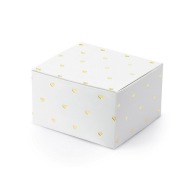 Srdiečková krabička na sušienky/cetky; biela, 6x3,5x5,5cm a'10
